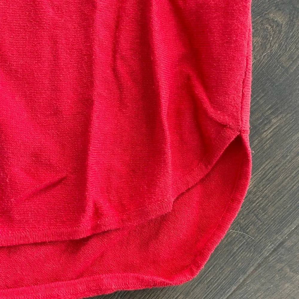 MICHAEL KORS Vibrant Red Crewneck Oversized Lightweight Sweater‎ Contemporary XL